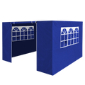 Dellonda Premium Gazebo Side Walls/Doors/Windows, 2x2m, Blue (DG143) (Factory Refurbished A)