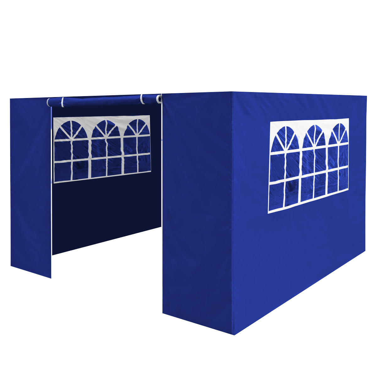 Dellonda Premium Side Walls/Doors/Windows for Gazebo/Marquee, Fits 2 x 2m Models - Blue