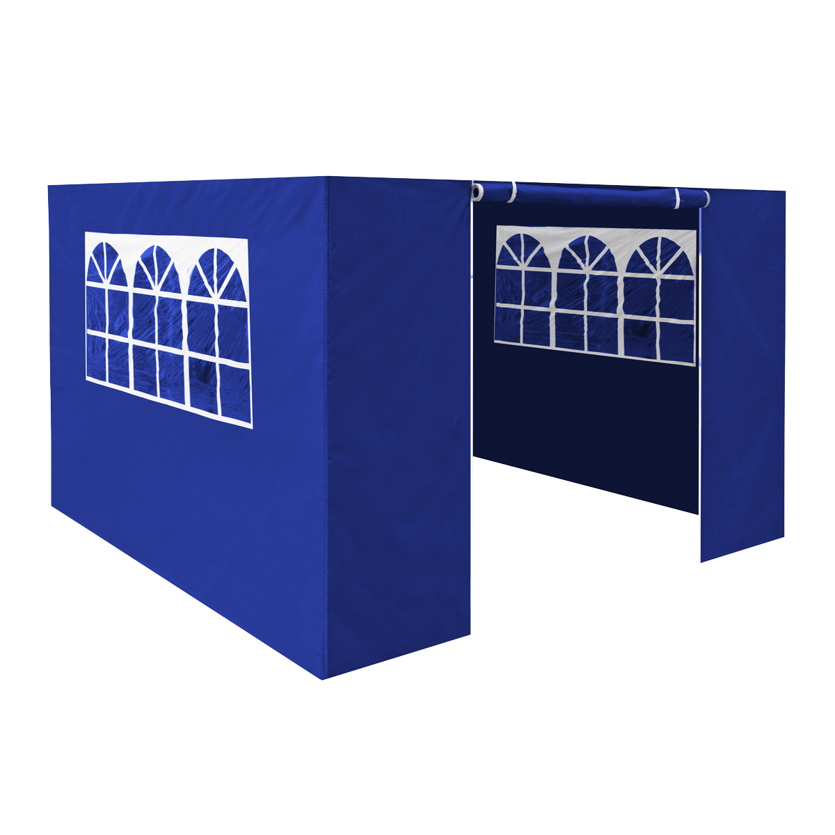 Dellonda Premium Side Walls/Doors/Windows for Gazebo/Marquee, Fits 2 x 2m Models - Blue