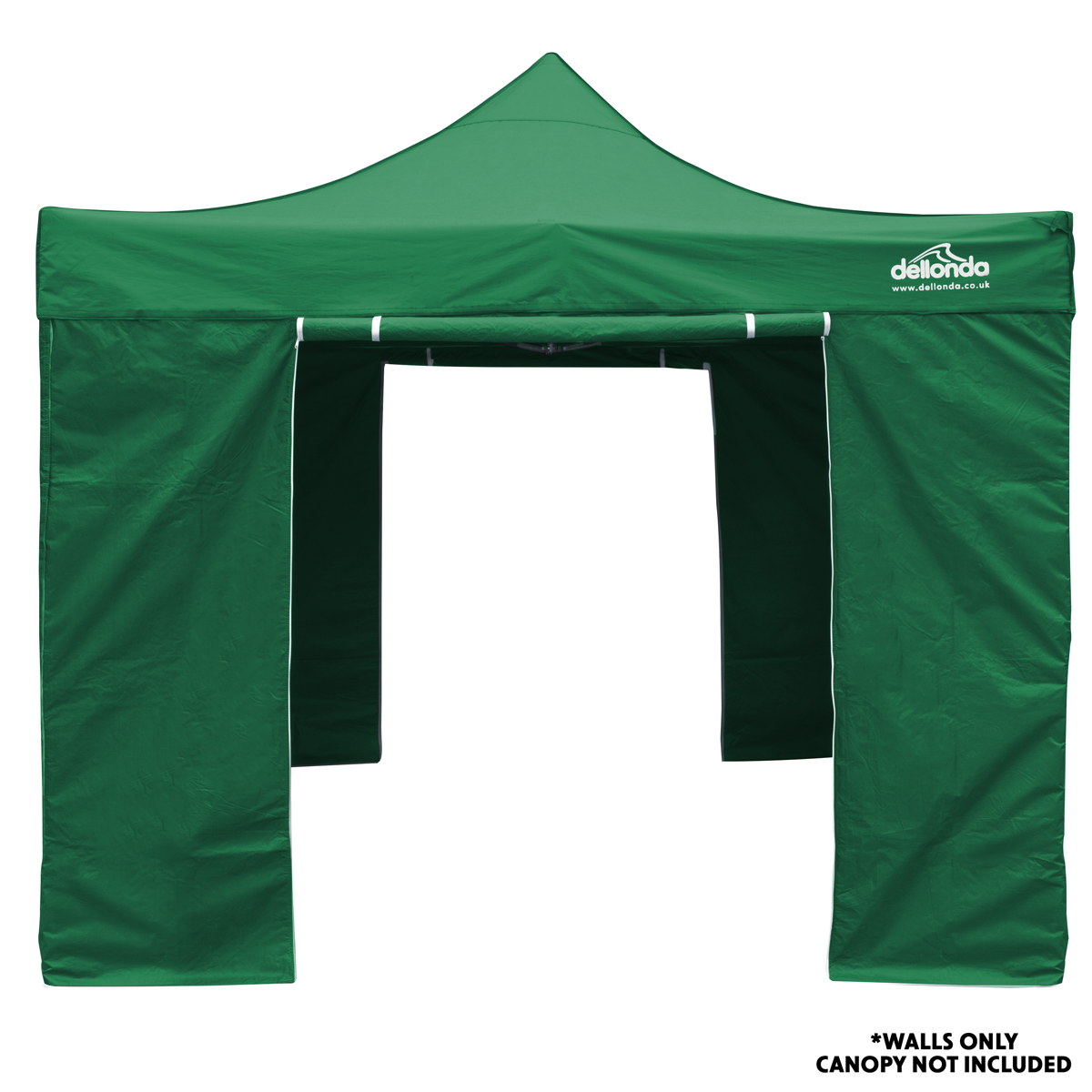 Dellonda Premium Gazebo Side Walls/Doors/Windows, 2x2m, Green (DG144) (Factory Refurbished A)