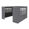 Dellonda Premium Gazebo Side Walls/Doors/Windows, 2x2m, Grey (DG145) (Factory Refurbished A)