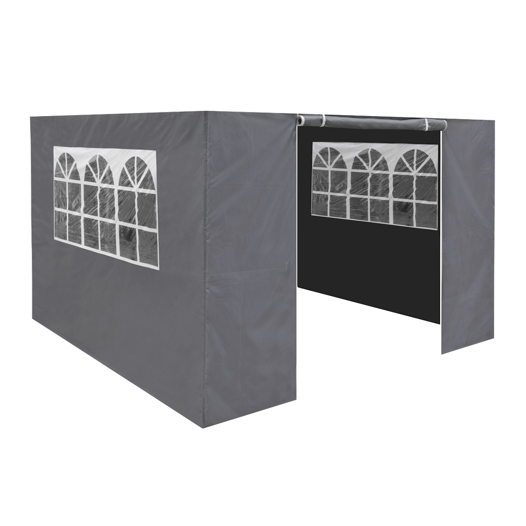 Dellonda Premium Gazebo Side Walls/Doors/Windows, 2x2m, Grey (DG145) (Factory Refurbished A)