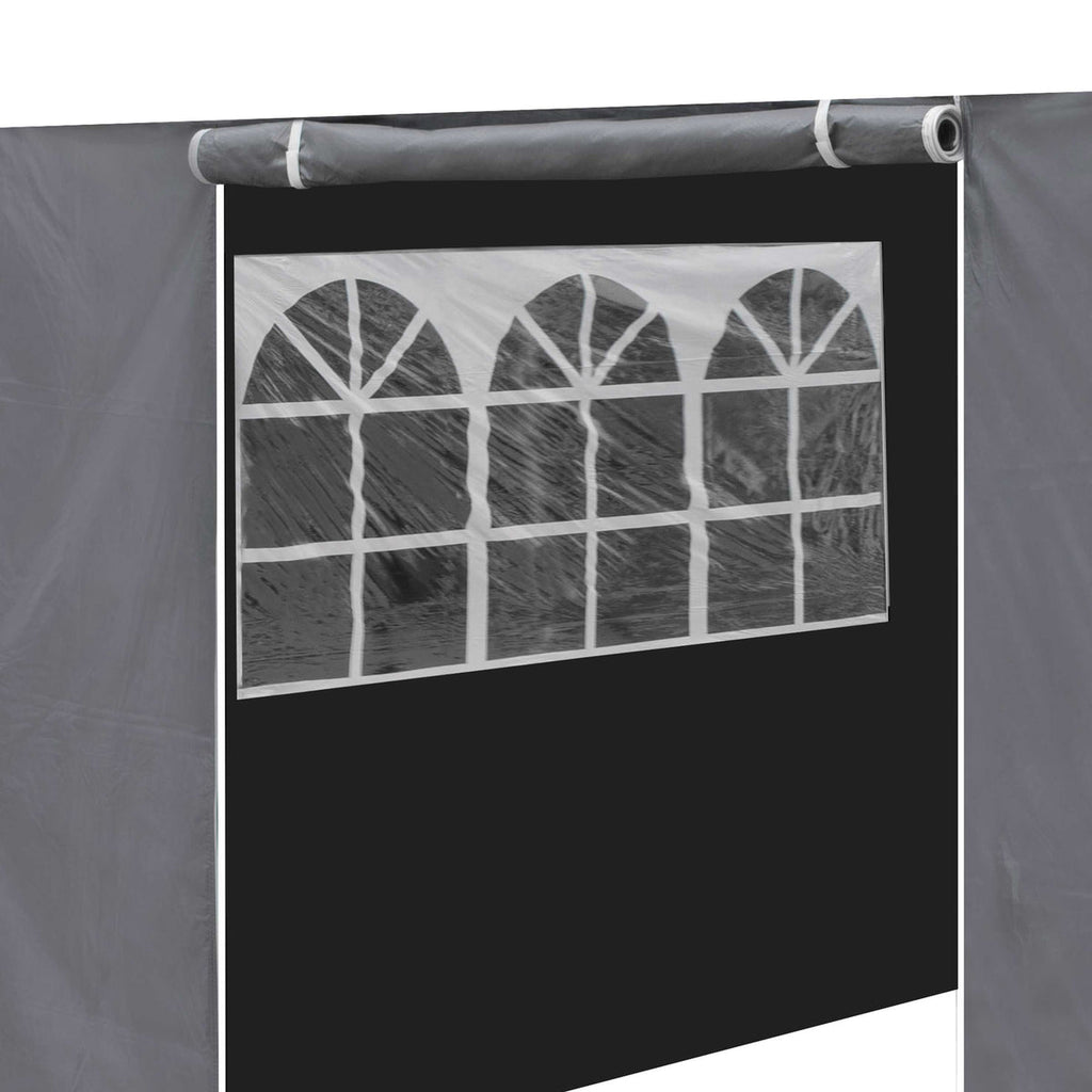 Dellonda Premium Gazebo Side Walls/Doors/Windows, 2x2m, Grey (DG145) (Factory Refurbished A)