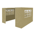 Dellonda Premium Gazebo Side Walls/Doors/Windows, 3x3m, Beige (DG146)