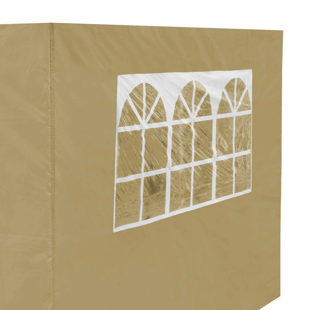 Dellonda Premium Gazebo Side Walls/Doors/Windows, 3x3m, Beige (DG146)