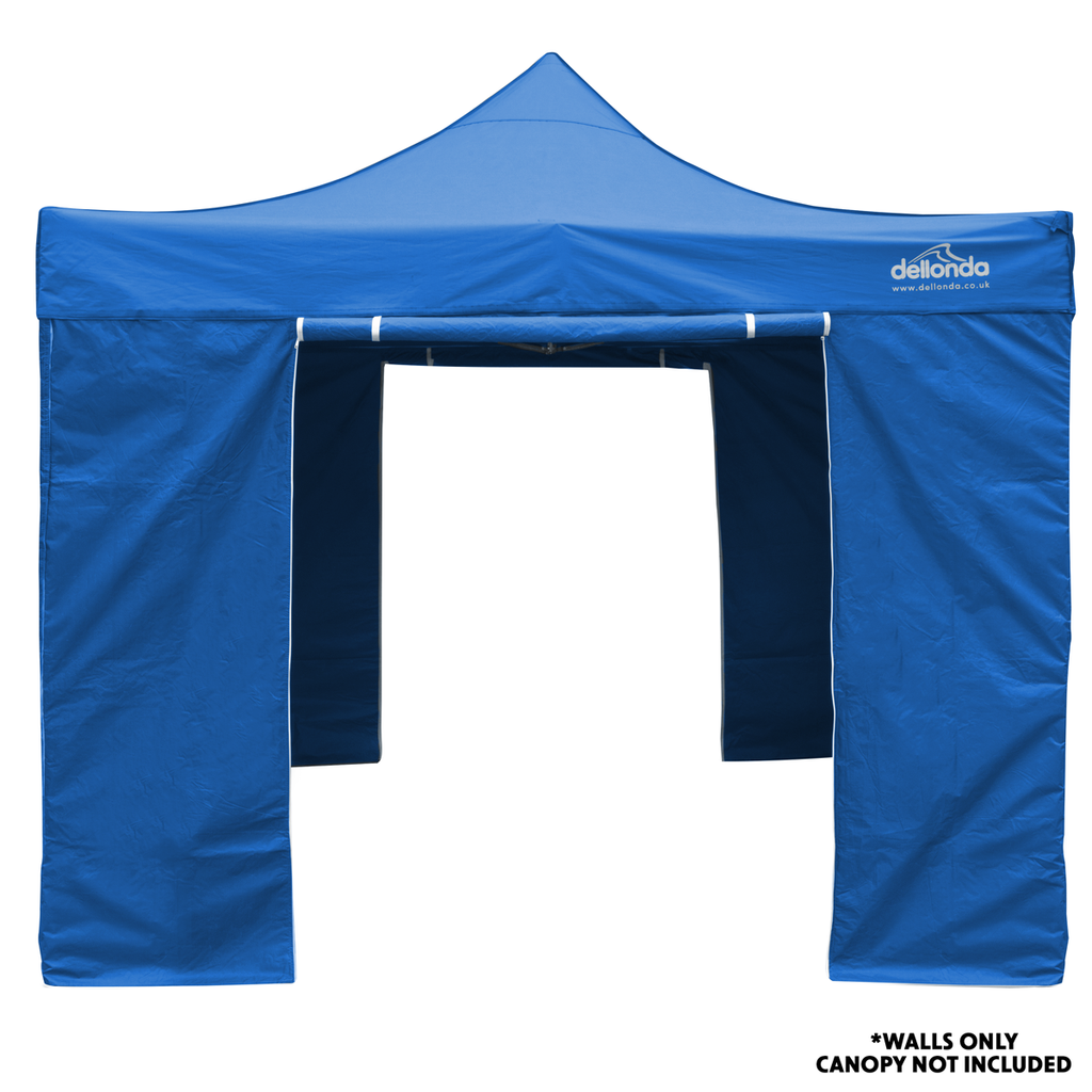 Dellonda Premium Gazebo Side Walls/Doors/Windows, 3x3m, Blue (DG147) (Factory Refurbished A)