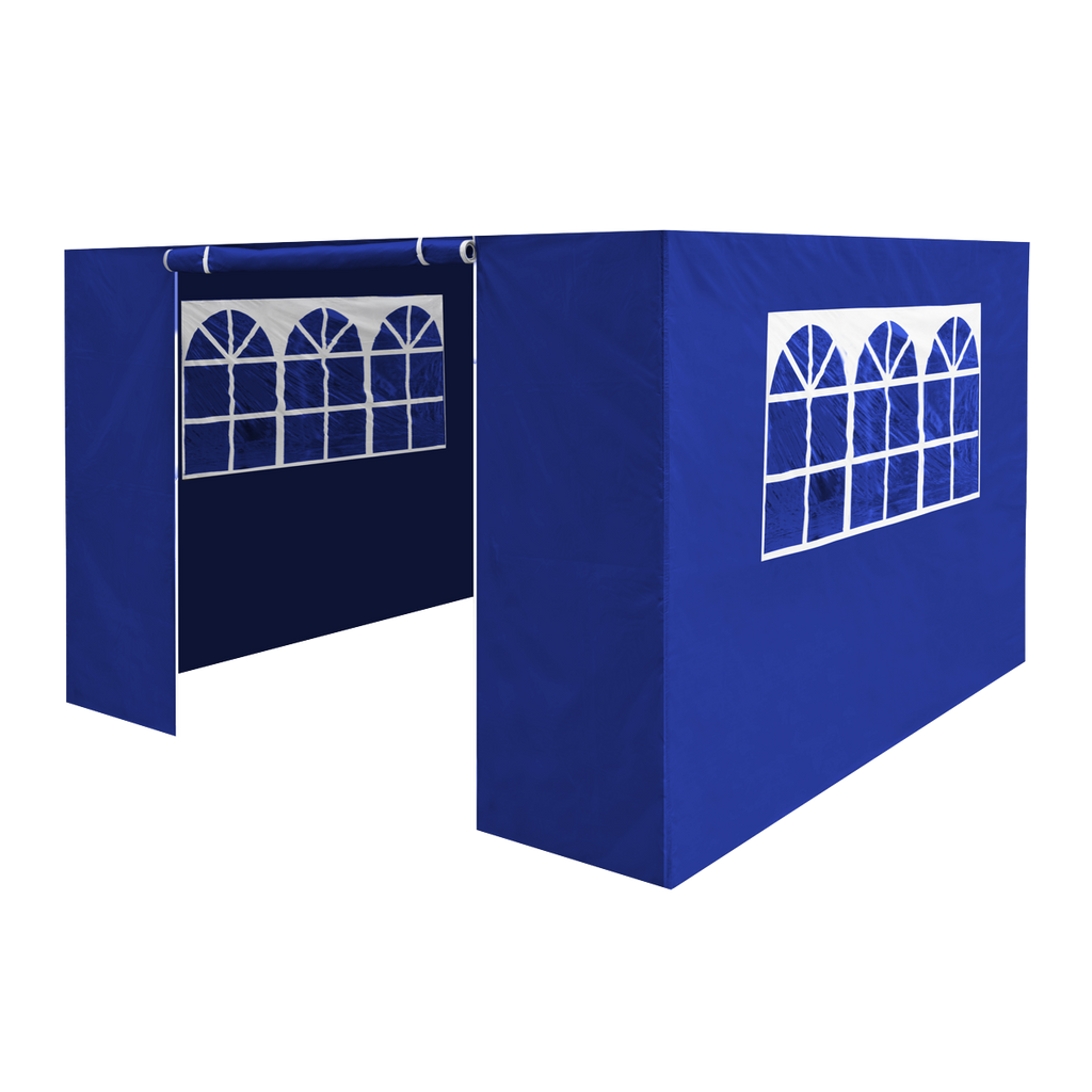 Dellonda Premium Gazebo Side Walls/Doors/Windows, 3x3m, Blue (DG147) (Factory Refurbished A)