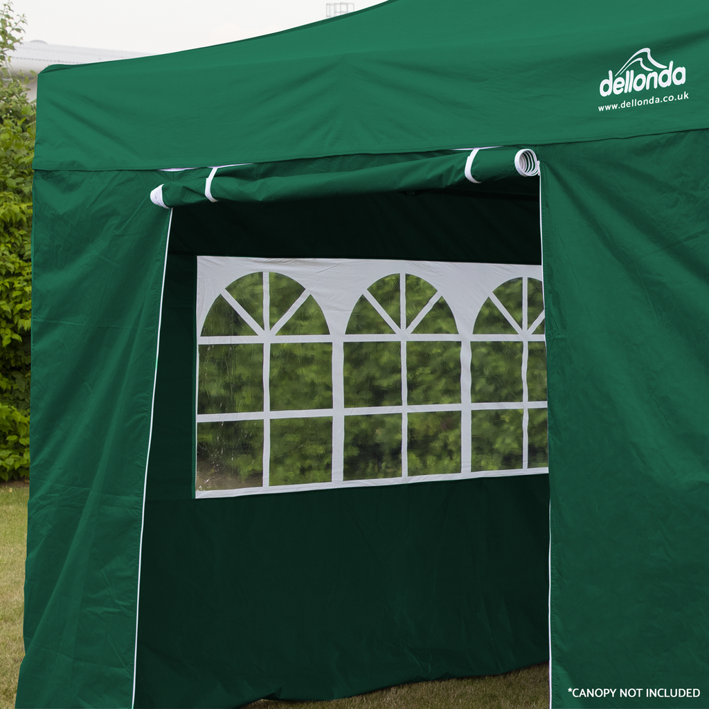 Dellonda Premium Gazebo Side Walls 3x3m Green