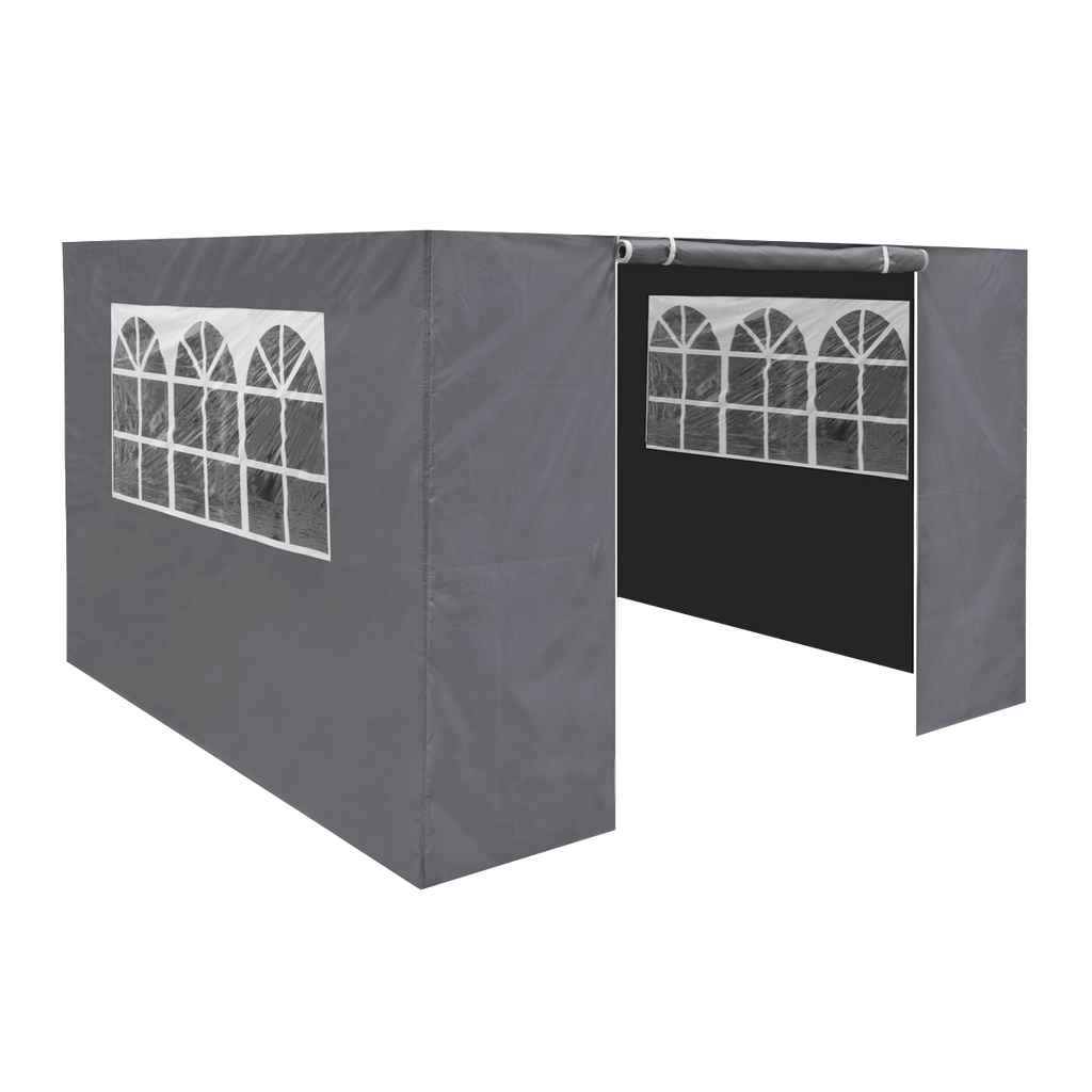 Dellonda Premium Gazebo Side Walls/Doors/Windows, 3x3m, Grey (DG149) (Factory Refurbished A)
