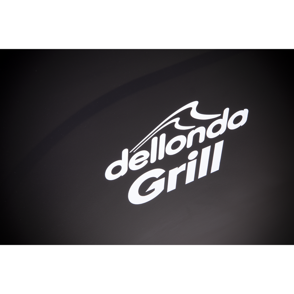 Dellonda 3 Burner Gas BBQ Grill, Ignition & Thermometer, Black (DG14) (Factory Refurbished A)
