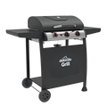 Dellonda 3 Burner Gas BBQ Grill, Ignition & Thermometer, Black (DG14) (Factory Refurbished A)