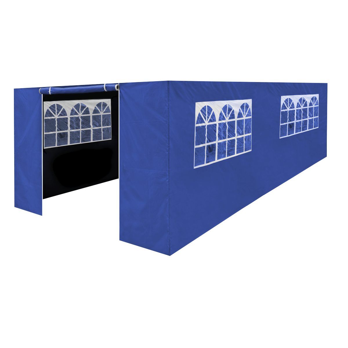 Dellonda Premium Side Walls/Doors/Windows for Gazebo/Marquee, Fits 3 x 6m Models - Blue