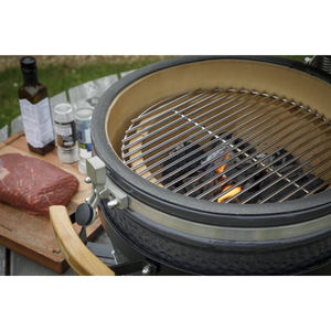 Dellonda Deluxe 16"(40cm) Ceramic Kamado Style BBQ