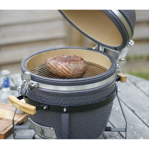 Dellonda Deluxe 16"(40cm) Ceramic Kamado Style BBQ