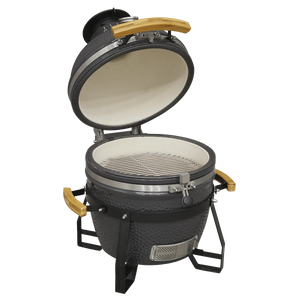 Dellonda Deluxe 16"(40cm) Ceramic Kamado Style BBQ