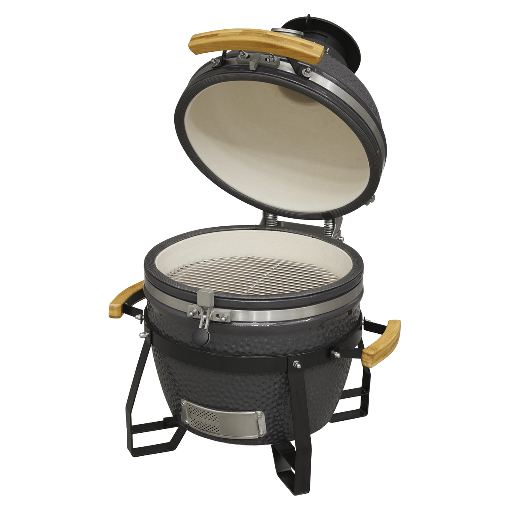 Dellonda Deluxe 16"(40cm) Ceramic Kamado Style BBQ