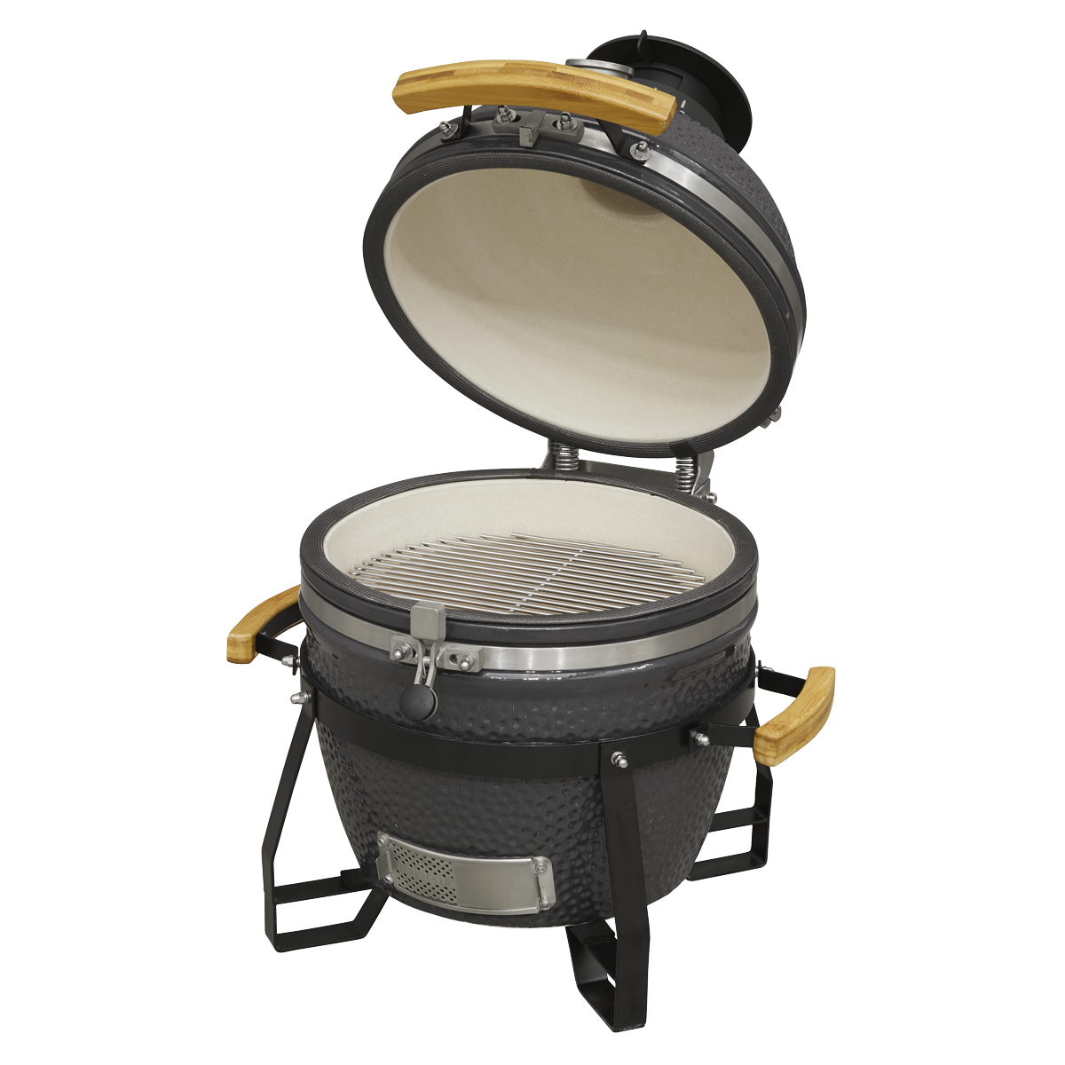 Dellonda Deluxe 16"(40cm) Ceramic Kamado Style BBQ