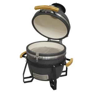 Dellonda Deluxe 16"(40cm) Ceramic Kamado Style BBQ