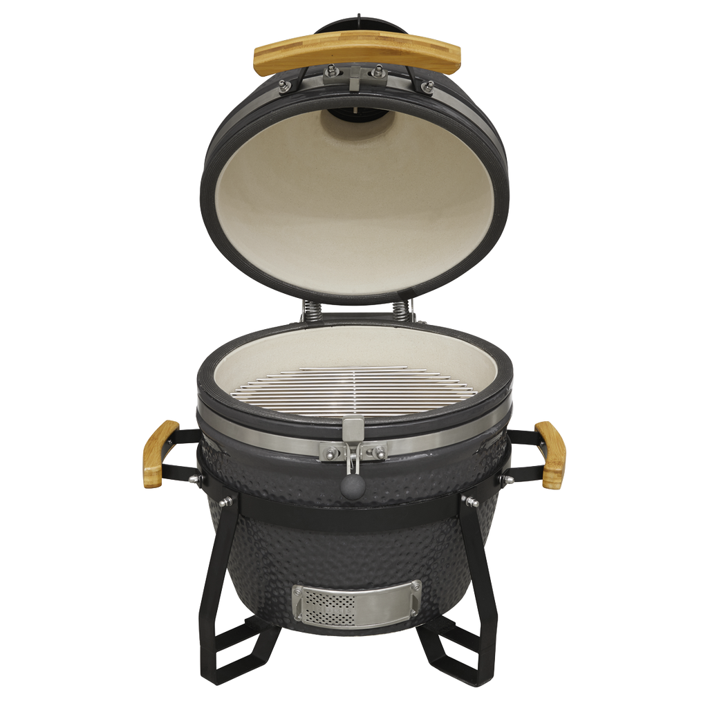 Dellonda Deluxe 16"(40cm) Ceramic Kamado Style BBQ