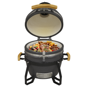 Dellonda Deluxe 16"(40cm) Ceramic Kamado Style BBQ