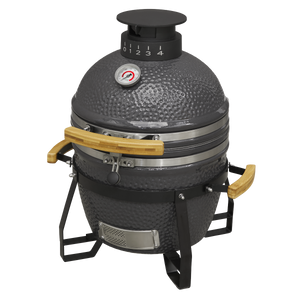 Dellonda Deluxe 16"(40cm) Ceramic Kamado Style BBQ