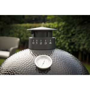 Dellonda Deluxe 22"(56cm) Ceramic Kamado Style BBQ with Wheeled Stand