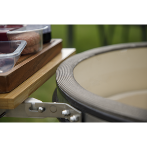 Dellonda Deluxe 22"(56cm) Ceramic Kamado Style BBQ with Wheeled Stand