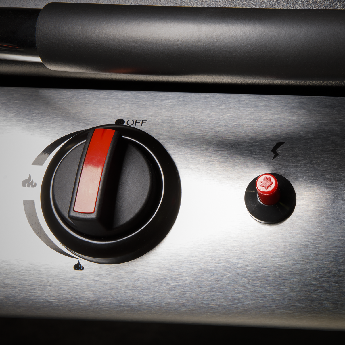 Dellonda 4 Burner Gas BBQ Grill, Piezo Ignition & Thermometer, Black (DG15) (Factory Refurbished A)