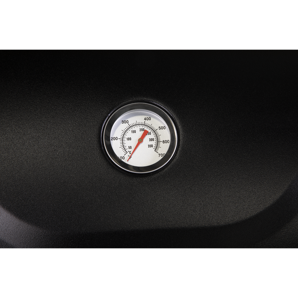 Dellonda 4 Burner Gas BBQ Grill, Piezo Ignition & Thermometer, Black (DG15) (Factory Refurbished A)