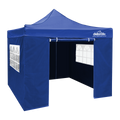 Dellonda Premium Pop-Up Gazebo & Side Walls, Water Resistant, 2x2m, Blue (DG161)