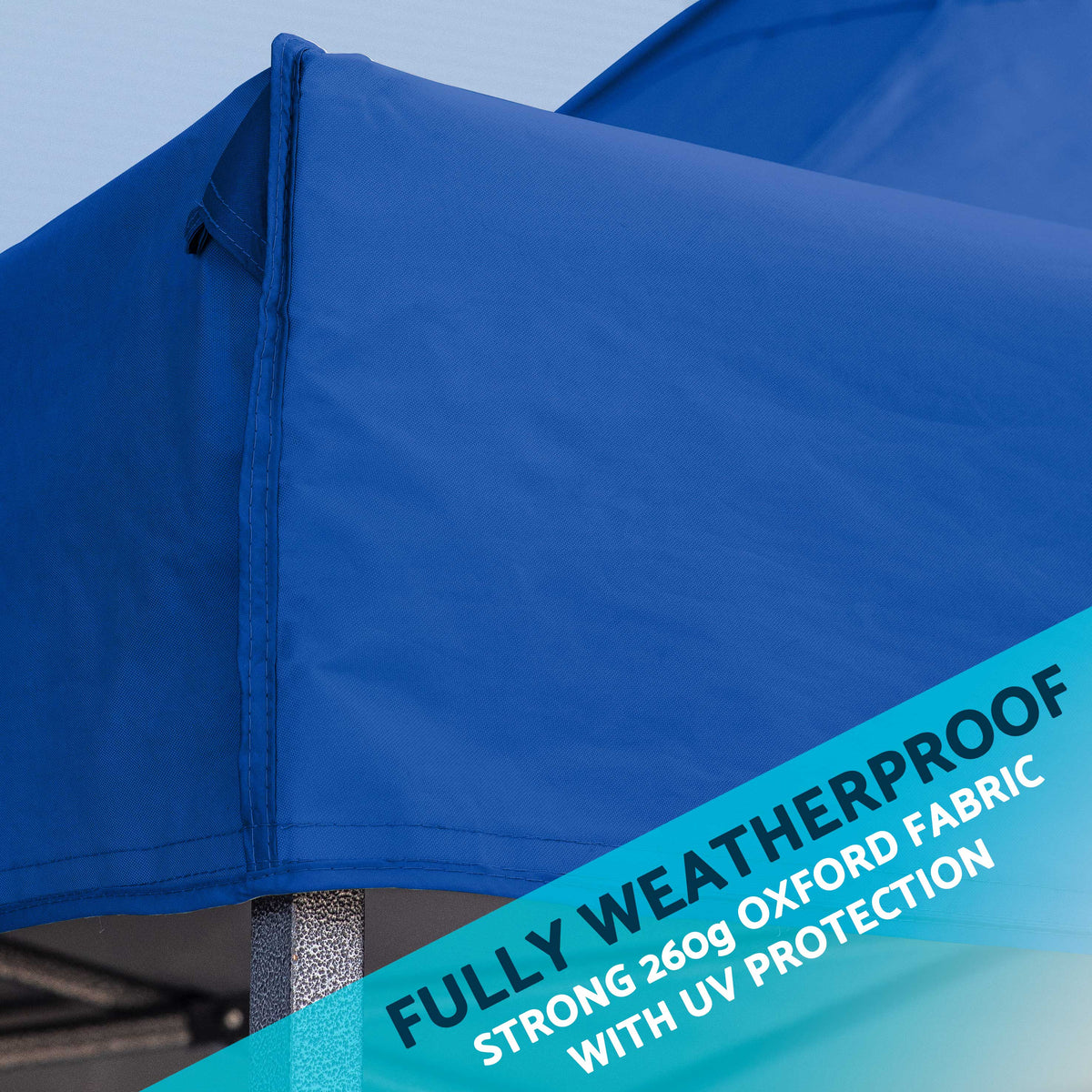 Dellonda Premium Pop-Up Gazebo & Side Walls, Water Resistant, 3x6m, Blue (DG173)