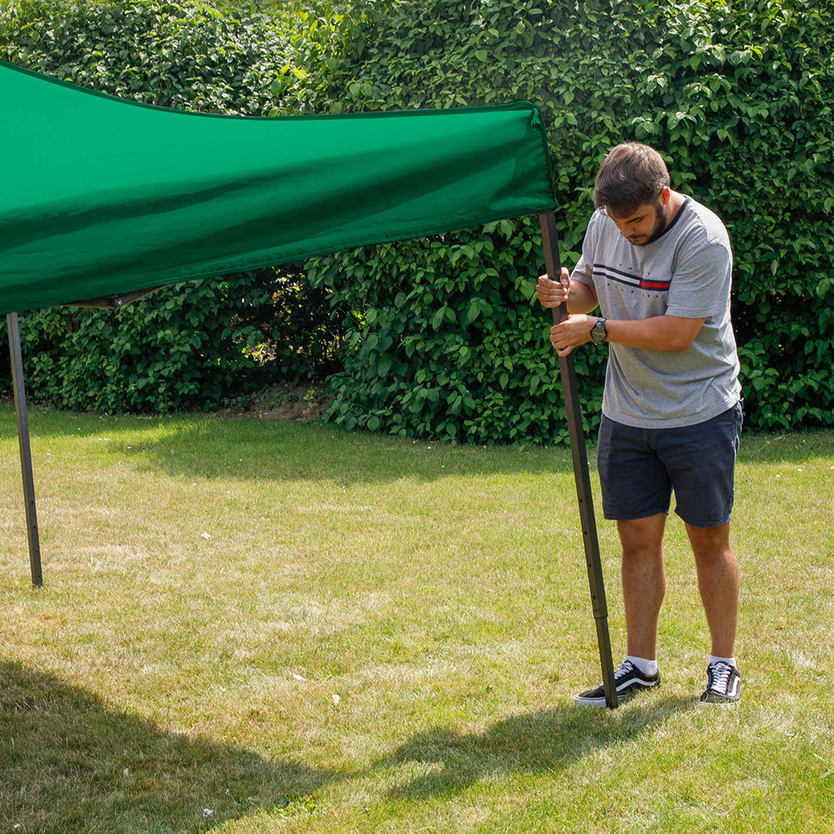 Dellonda Premium Pop-Up Gazebo & Side Walls, Water Resistant, 3x4.5m, Green (DG170)