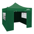 Dellonda Premium Pop-Up Gazebo & Side Walls, Water Resistant, 3x3m, Green (DG166)