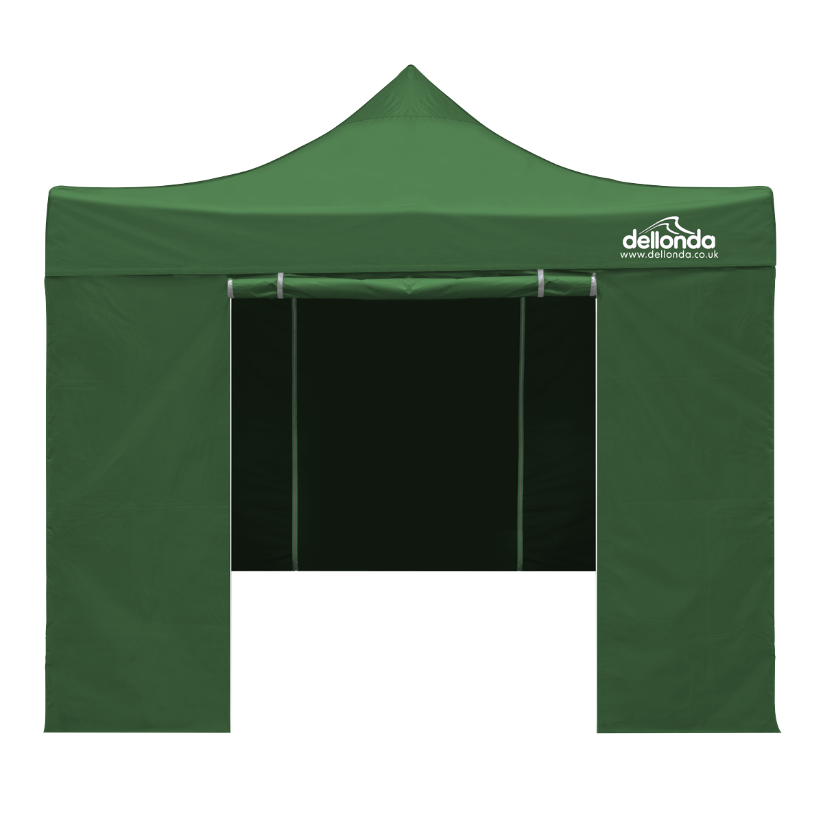 Dellonda Premium Pop-Up Gazebo & Side Walls, Water Resistant, 3x3m, Green (DG166)