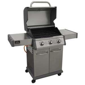 Dellonda DG16 3 Burner Deluxe Gas BBQ Grill with Piezo Ignition & Thermometer, Stainless Steel