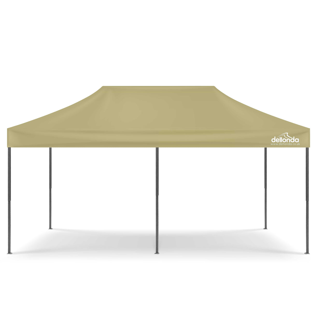 Dellonda Premium Pop-Up Gazebo & Side Walls, Water Resistant, 3x6m, Beige (DG172)