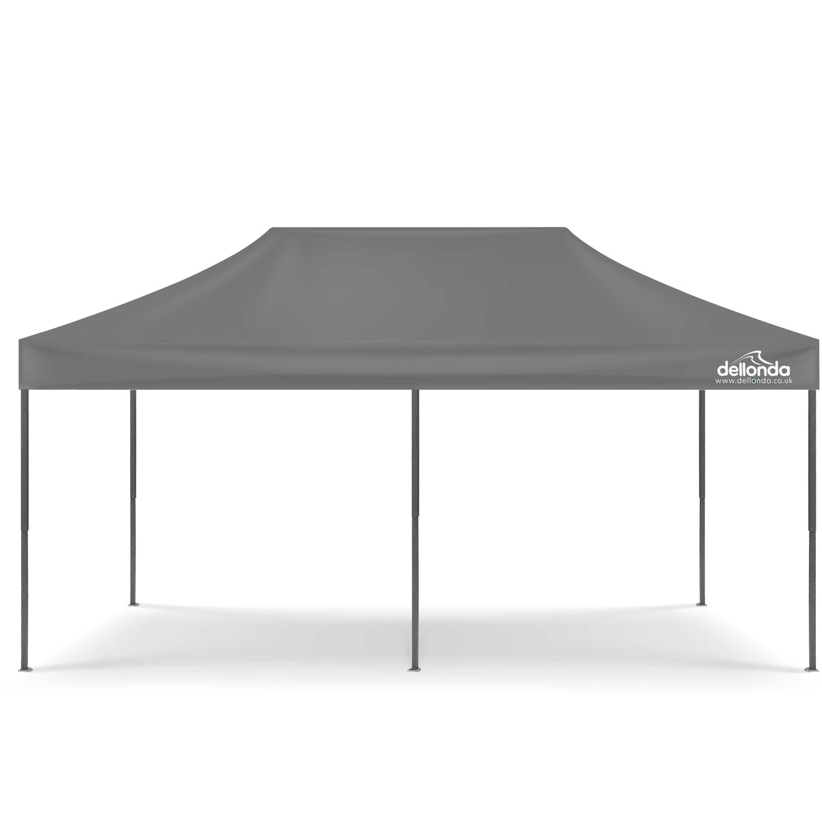 Dellonda Premium Pop-Up Gazebo & Side Walls, Water Resistant, 3x6m, Grey (DG175)