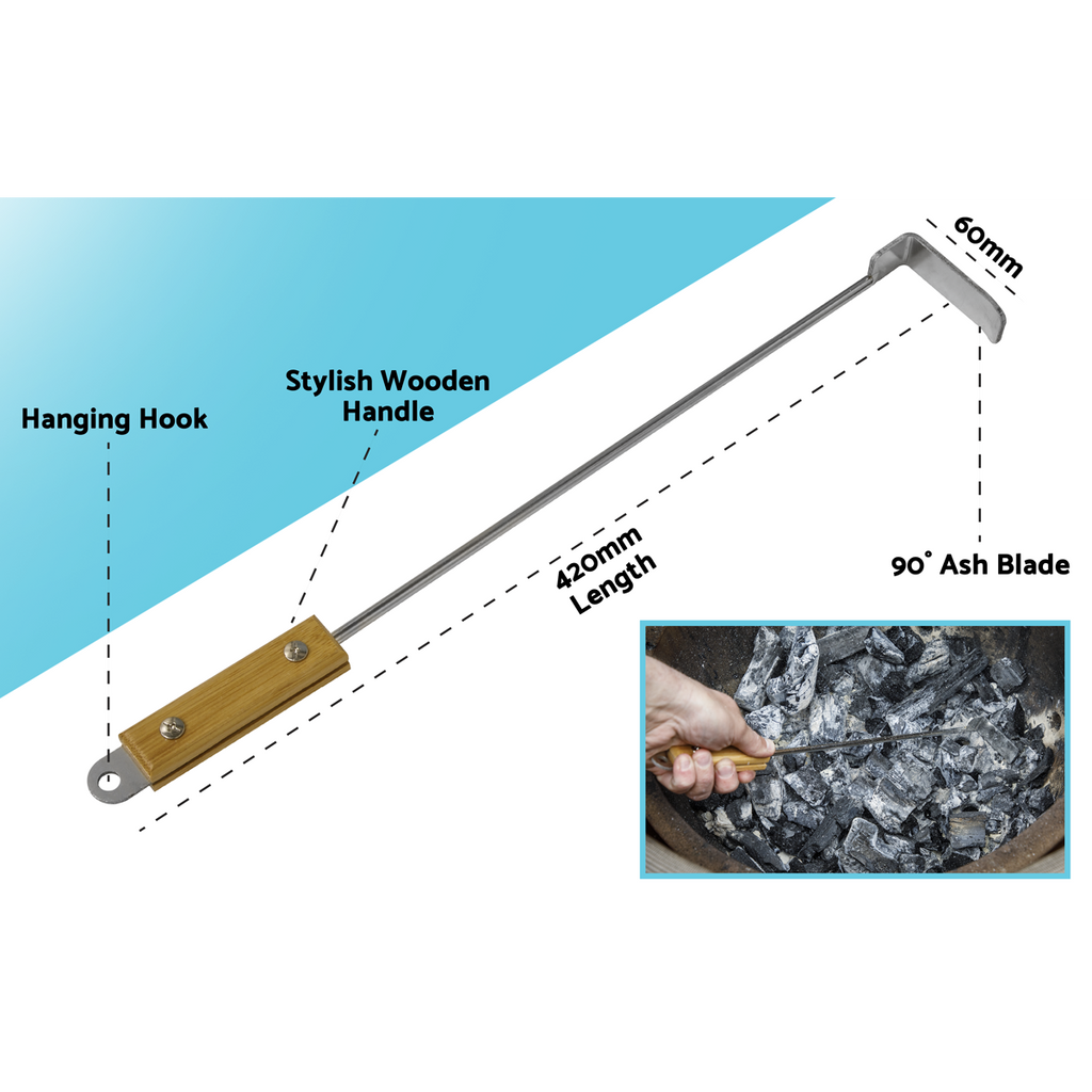 Dellonda Ash Scraper Tool for Kamado BBQs (DG180)