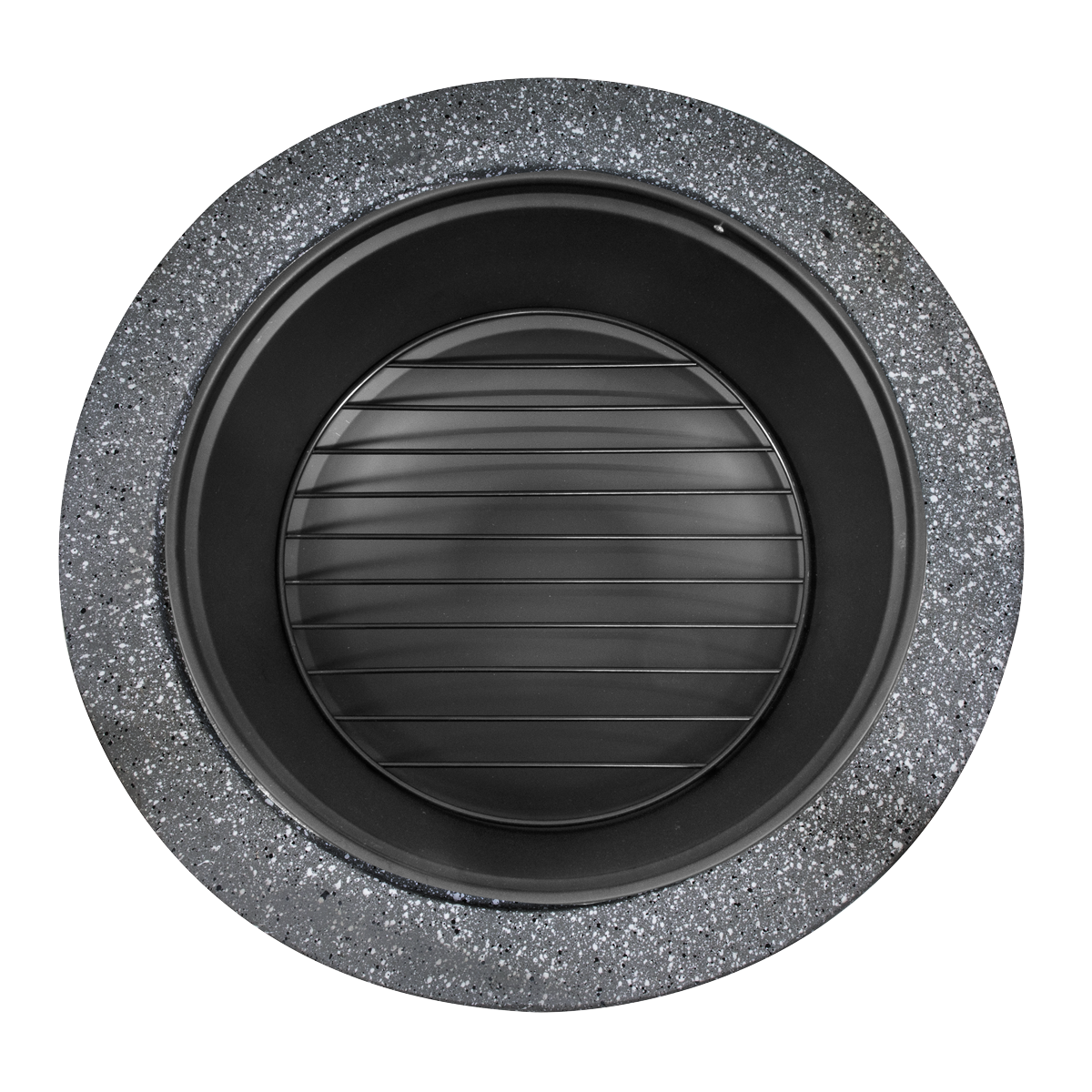 Dellonda Round MgO Fire Pit with BBQ Grill, Ø60cm, Dark Grey (DG189) (Factory Refurbished A)