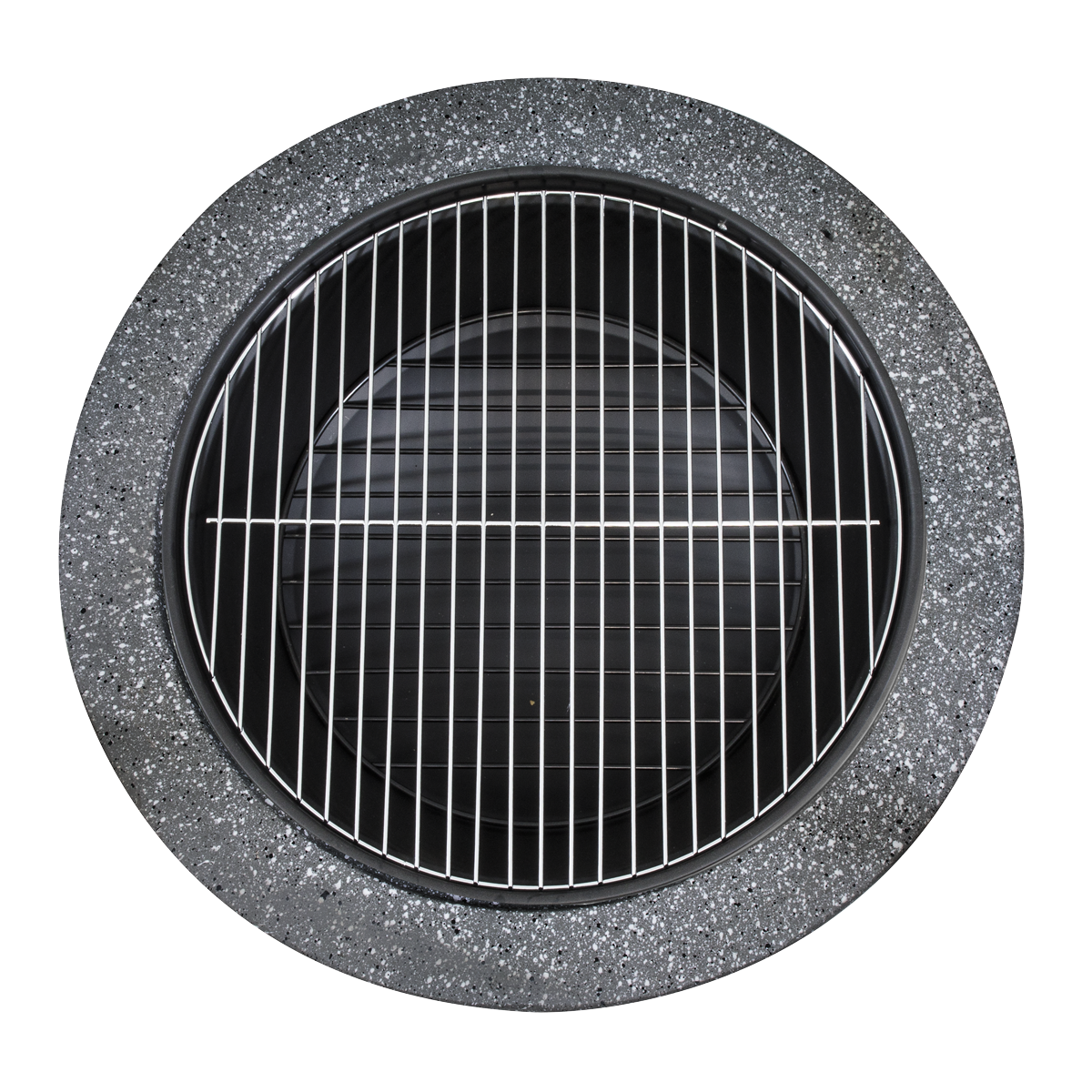 Dellonda Round MgO Fire Pit with BBQ Grill, Ø60cm, Dark Grey (DG189) (Factory Refurbished A)