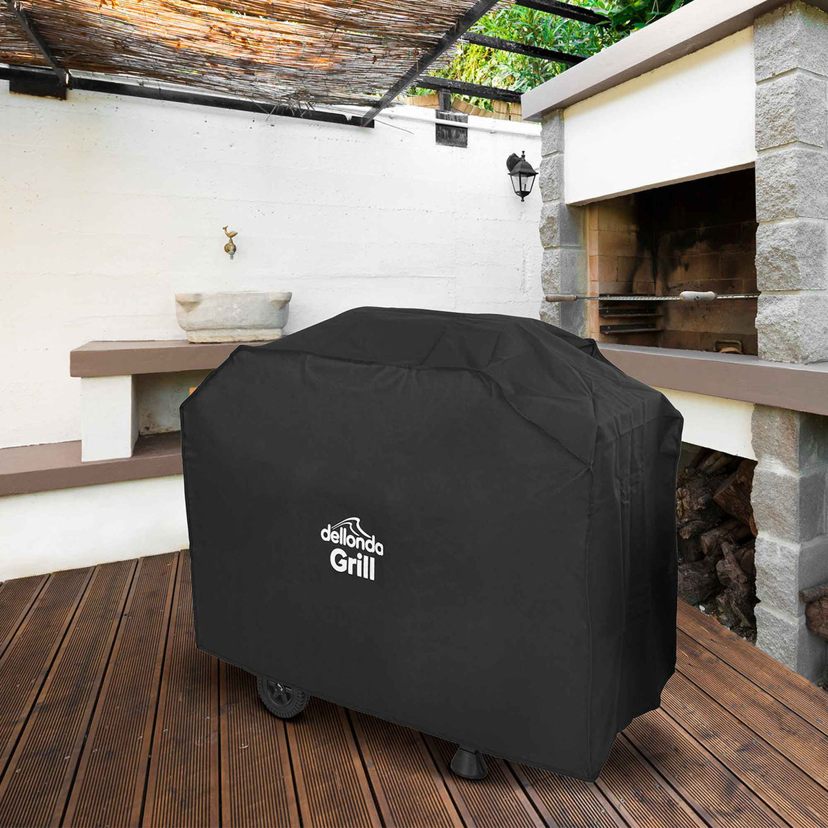 Dellonda PVC Water-Resistant BBQ Cover for DG13, Black (DG18)