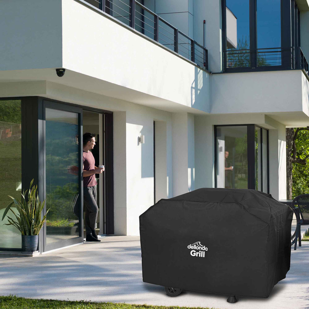 Dellonda PVC Water-Resistant BBQ Cover for DG13, Black (DG18)