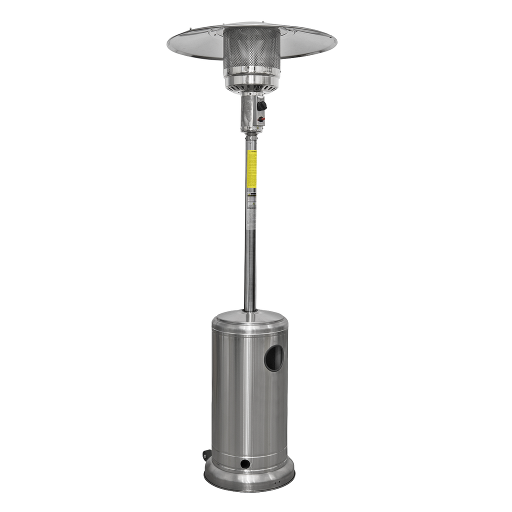 Dellonda Freestanding Gas Patio Heater 13kW Stainless Steel