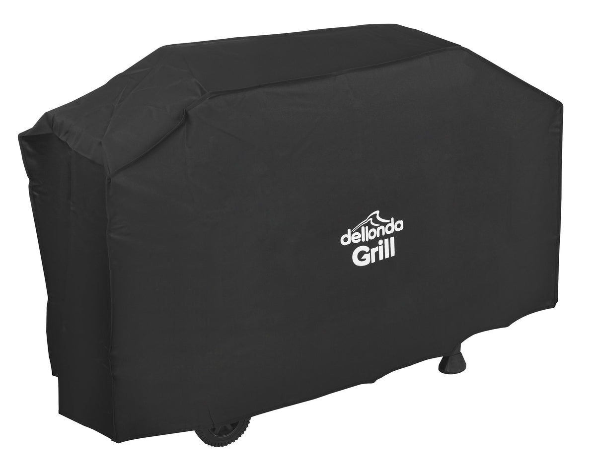 Dellonda 4 Burner Gas BBQ Grill with Piezo Ignition & Cover, Black (DG229)