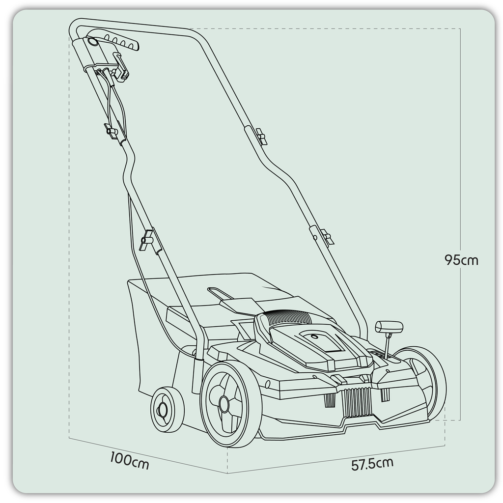 Dellonda Electric 2-in-1 Scarifier & Rake 36cm, 1500W (DG216)