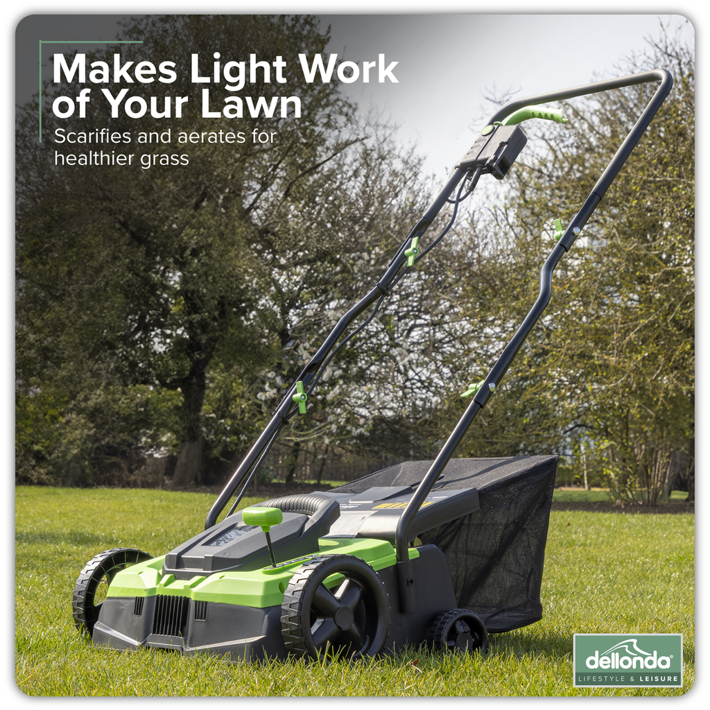 Dellonda Electric 2-in-1 Scarifier & Rake 36cm, 1500W (DG216)
