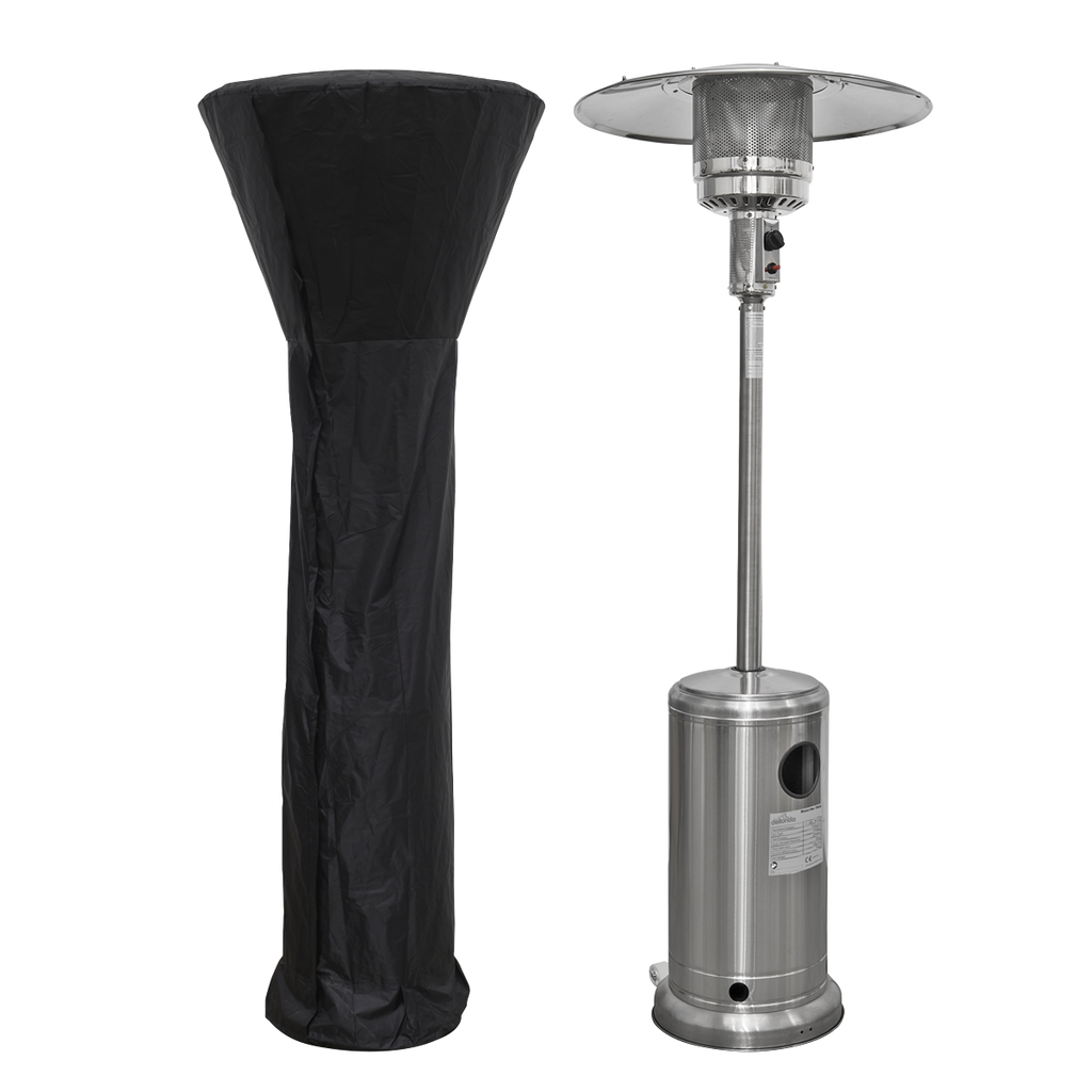Dellonda Freestanding Gas Patio Heater with Cover 13kW, Stainless Steel (DG221)