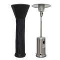 Dellonda Freestanding Gas Patio Heater with Cover 13kW, Stainless Steel (DG221)