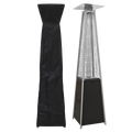 Dellonda Pyramid Gas Patio Heater with Cover 13kW, Black (DG224)