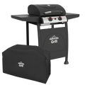 Dellonda 2 Burner Gas BBQ Grill with Piezo Ignition & Cover, Black (DG227)